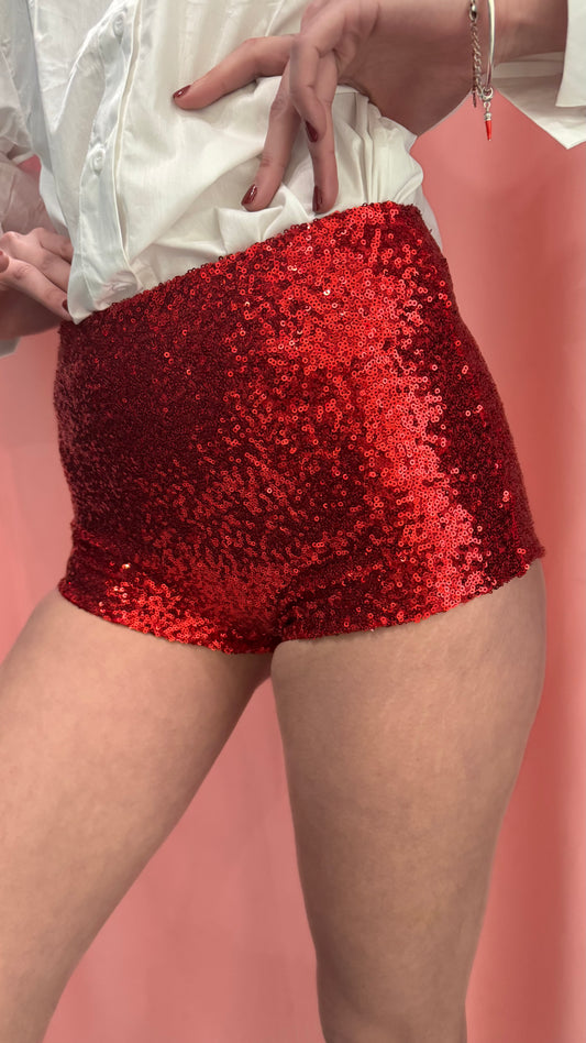 CULOTTE PAILETTES ROSSA